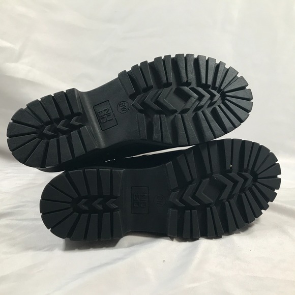 No Boundaries Black Lace Up Memory Foam Conbat Boot Womens US 8W EU 39.5 NWT - Picture 7 of 16